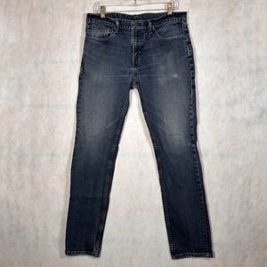 Levi's Jeans Mens 34x32 511 Slim Fit Dark Wash Blue Good Faded Denim